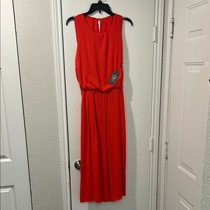NWT - Vince Camuto Red Tie Front Maxi Dress for Cocktail